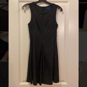 Blue Rain Black and Gold Dress